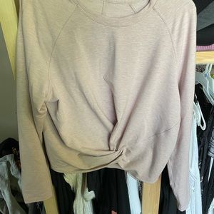 Lululemon Tuck & Gather pullover pink